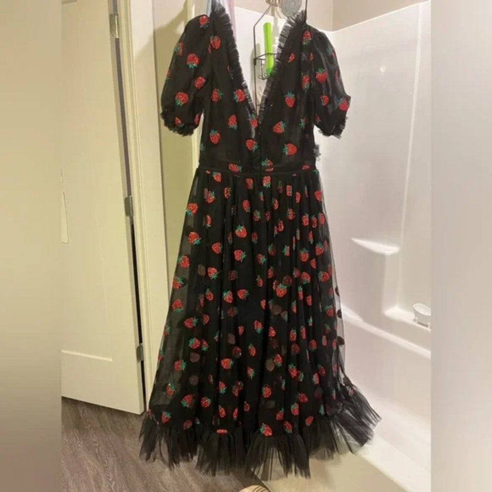 Lirika Matoshi Strawberry Dress SIZE M
